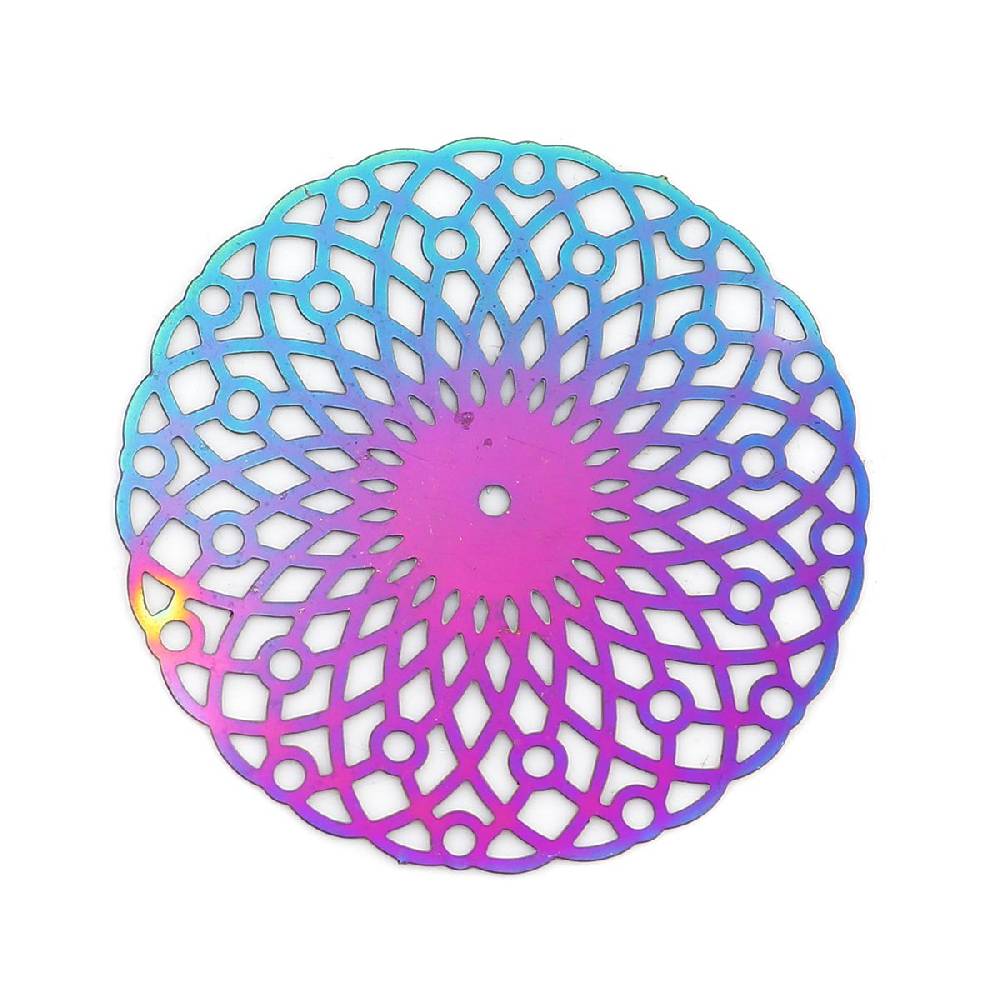 Sadingo Schmuckverbinder Mandala | 10 Stück, 31x30mm Fabrikpreis