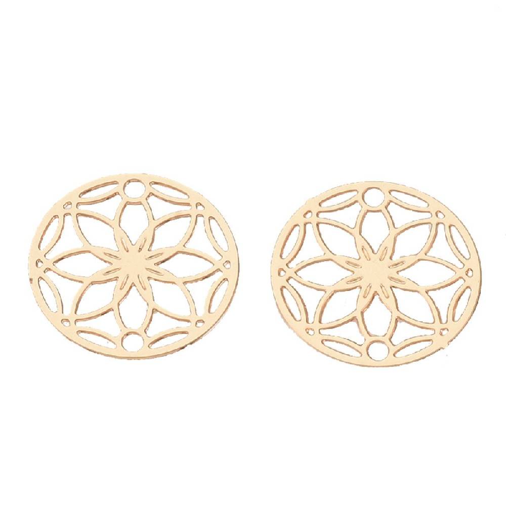Sadingo Schmuckverbinder Blume des Lebens | 10 Stück, 13mm Sonderangebot