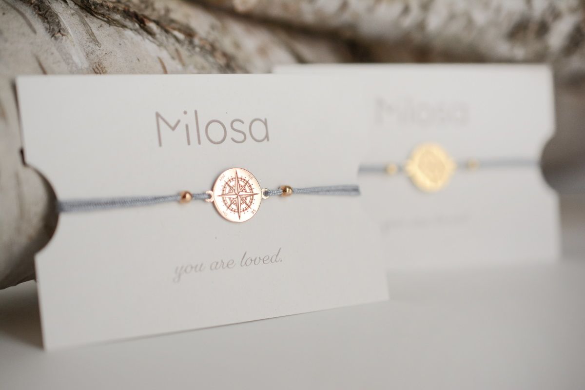 Sadingo Kompass Armband Damen 925 Silber (größenverstellbar) Vatertagsangebot