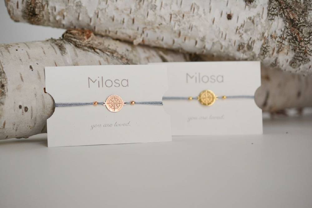 Sadingo Kompass Armband Damen 925 Silber (größenverstellbar) Vatertagsangebot