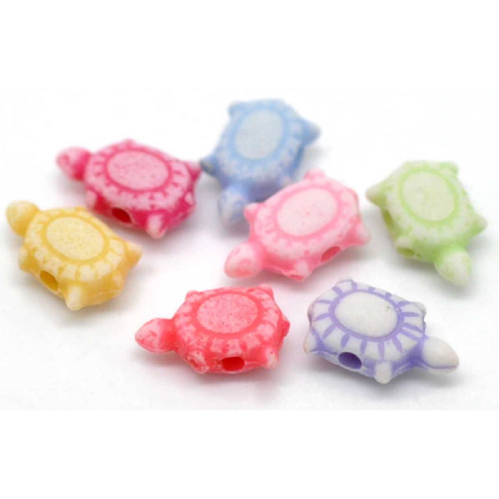 Sadingo Acrylperlen Schildkröte | 500 Stück, 6x10mm Online Outlet