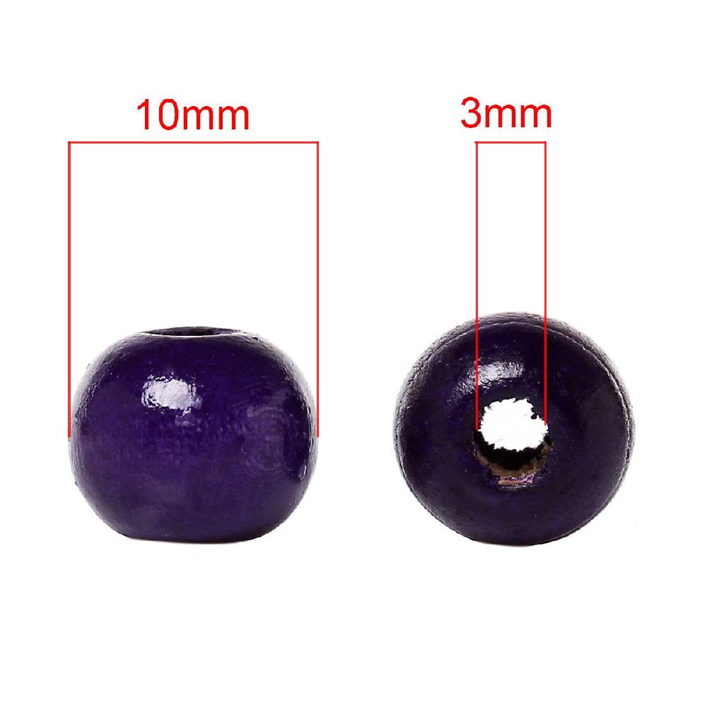 Sadingo Holzperlen bunt, zum auffädeln 200 Stück 10mm Blitzangebot