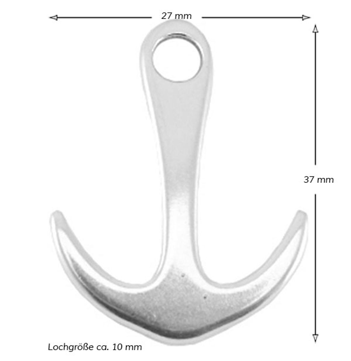 Sadingo Schmuckanhänger Anker - 1 Stück - 35 x 27 mm Discount Store für neue Produkte