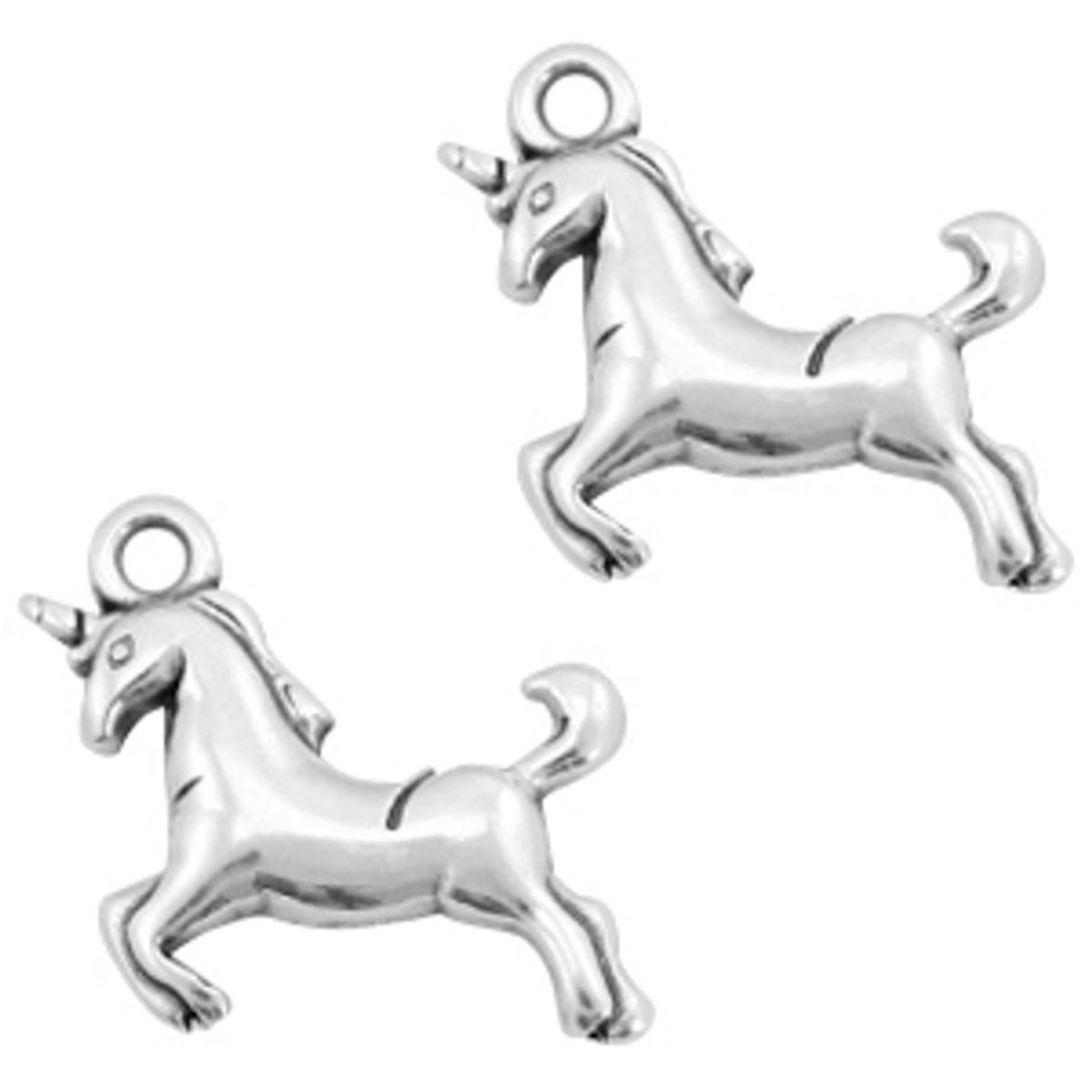 Sadingo Anhänger Einhorn aus Metall, 17 x 16 mm 1 Stück 50% Rabatt für begrenzte Zeit