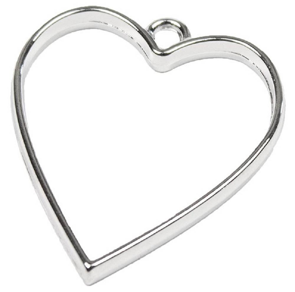 Sadingo Schmuckanhänger Herz - 10 Stück - 34 x 30 mm Versandkostenfrei