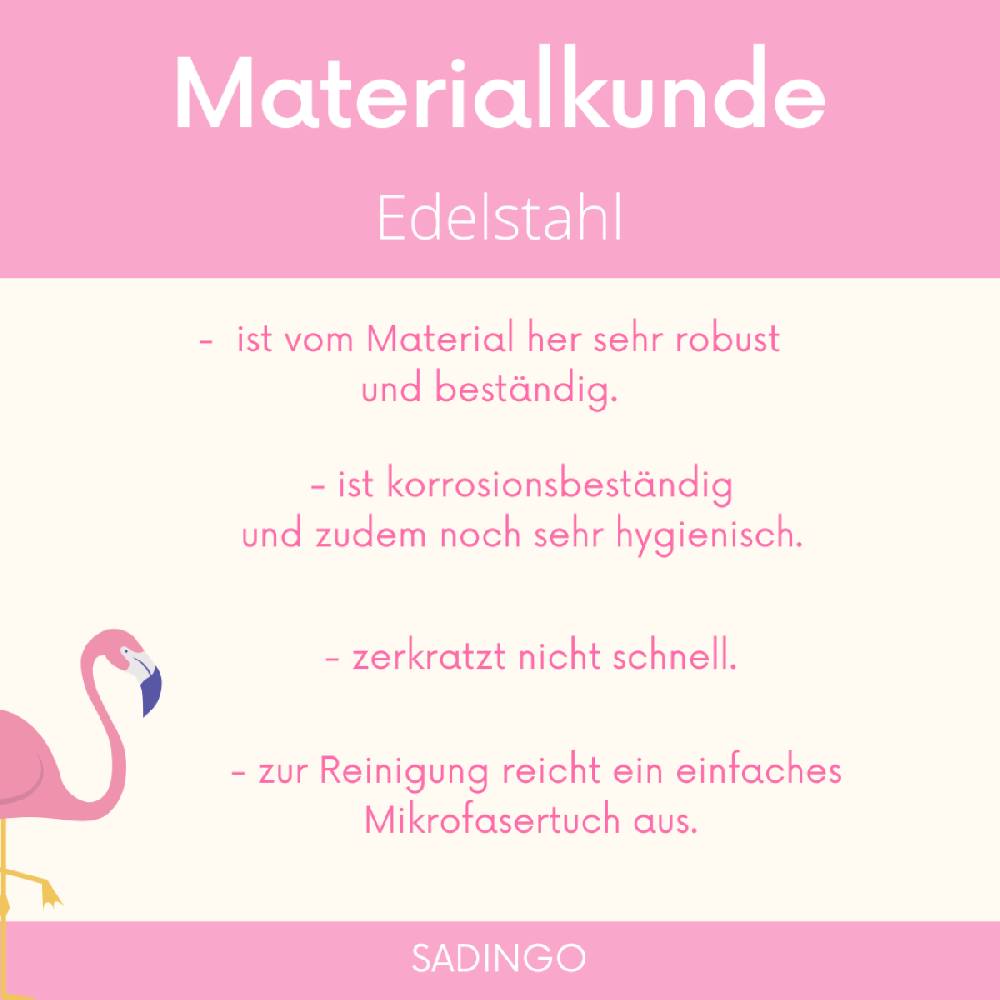 Sadingo Buchstabenperlen Edelstahl 2 Stück 10mm, Buchstabe wählbar Lagerräumung