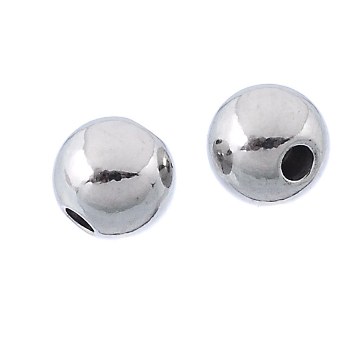 Sadingo Metallperlen in Silber | 4 mm, 50 Stück VIP-Rabatte