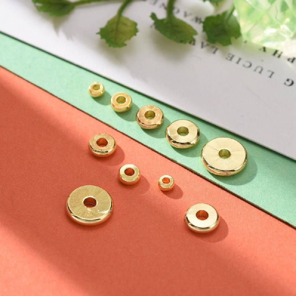 Sadingo Metallperlen Set | 1 Box, 75 Perlen, Gold, vers. Durchmesser Wochenangebot