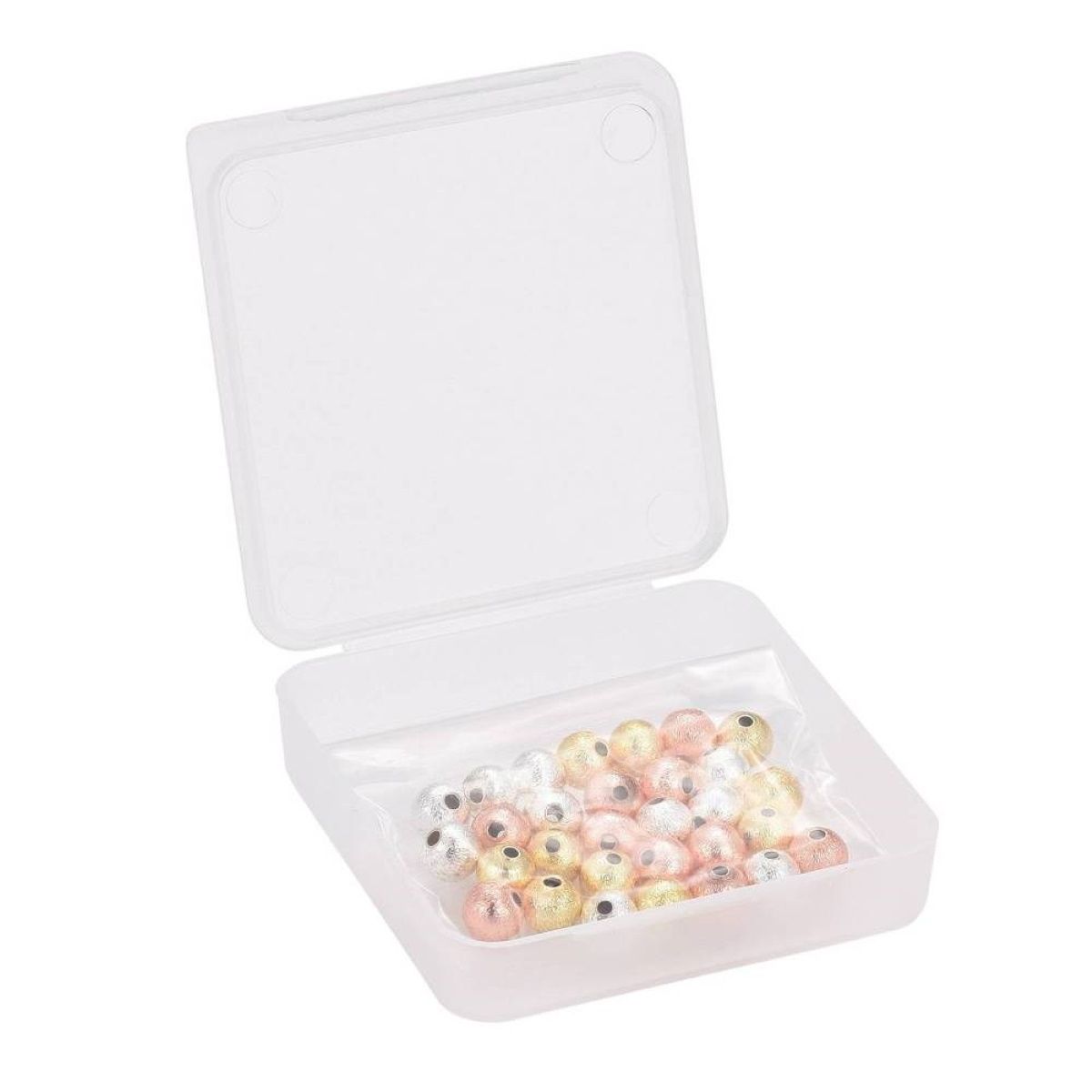 Sadingo Metallperlen Set | 6mm, 1 Box, 30 Perlen Kostenlose Rückgabe