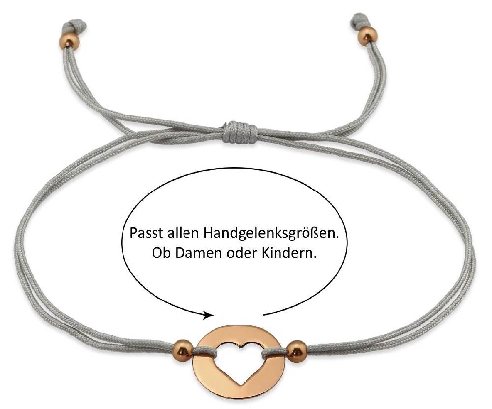 Sadingo Milosa Herz Armband Sterling Silber Rosevergoldet Clearance-Verkauf