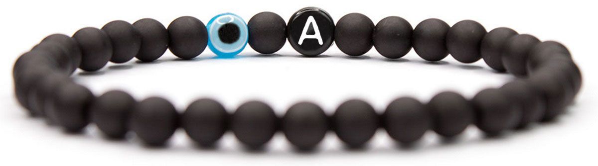 Sadingo Herren Buchstabenarmband Böser Blick, Nazar Auge Kostenloser Versand international