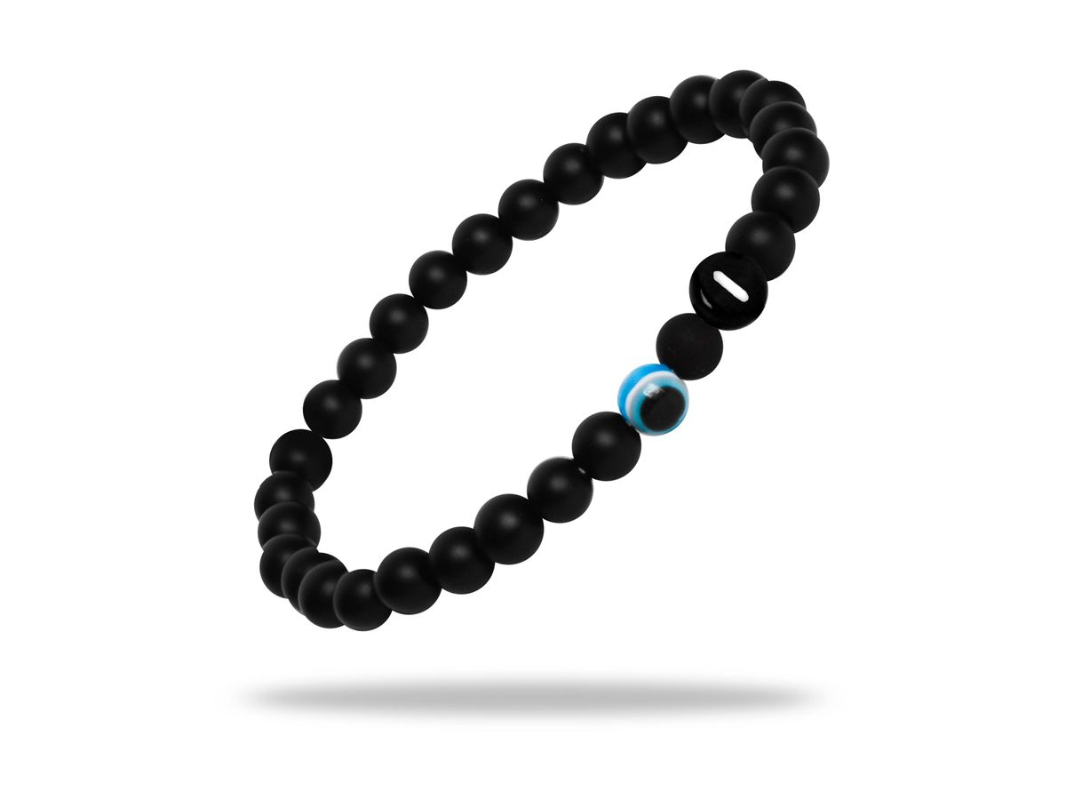 Sadingo Partnerarmband Set "MEADOW" aus schwarzen Achatperlen Im Verkauf