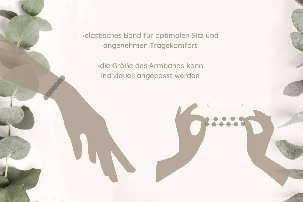 Sadingo Partnerarmband Set "ISLAND" aus schwarzen Natursteinperlen zollfrei