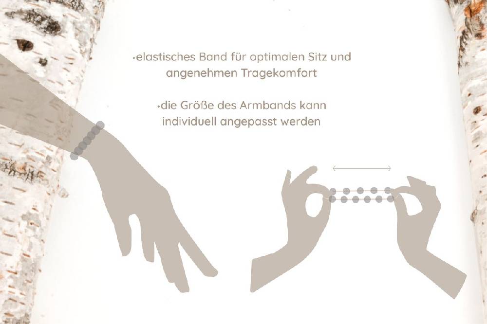 Sadingo Partnerarmband Set "MOON" aus schwarzen Natursteinperlen Outlet