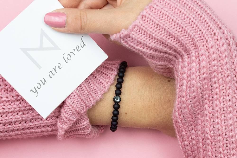 Sadingo Partnerarmband mit Buchstaben und Achat Perlen Verkauf