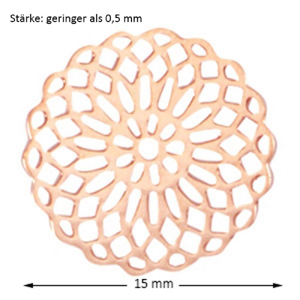 Sadingo Schmuckverbinder Mandala | 5 Stück, 15mm Meist gekauft