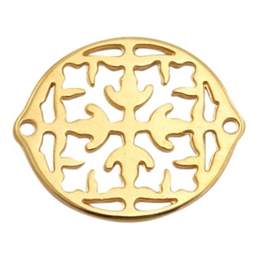 Sadingo Schmuckverbinder Ornament | 31x26 mm Limitierter Zeitrabatt