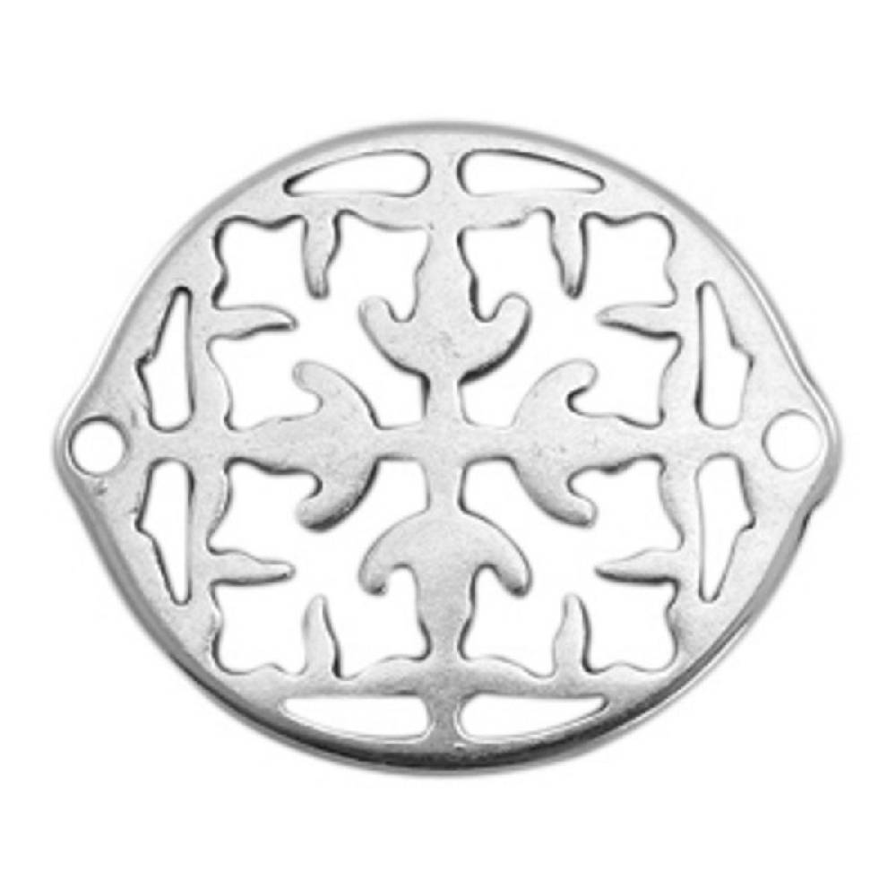 Sadingo Schmuckverbinder Ornament | 31x26 mm Limitierter Zeitrabatt