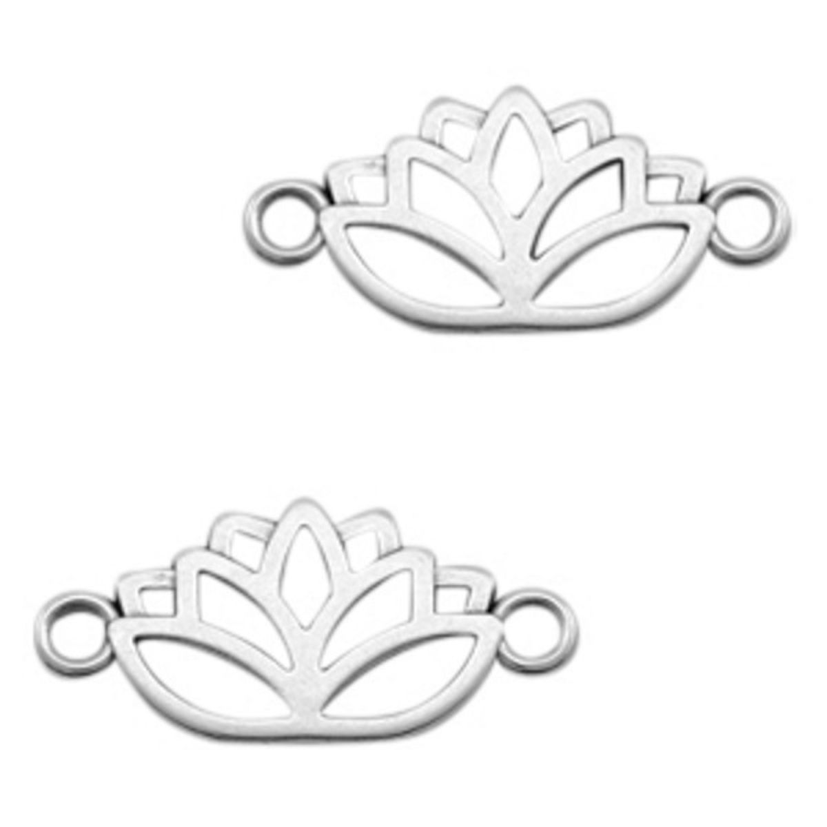 Sadingo Schmuckverbinder Lotusblume | 27x13 mm Fabrik Onlineshop