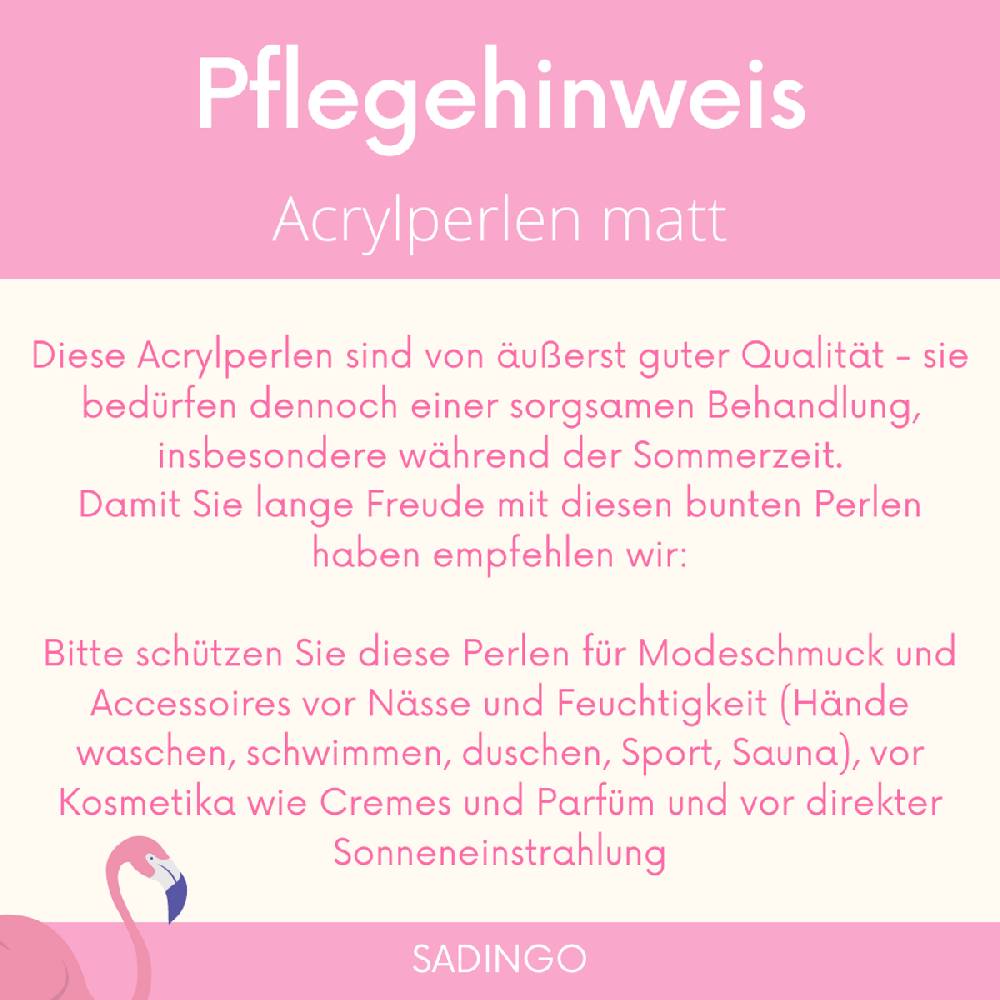 Sadingo Acrylperlen matt | 200 Stück, 10mm Zeitlich begrenztes Angebot