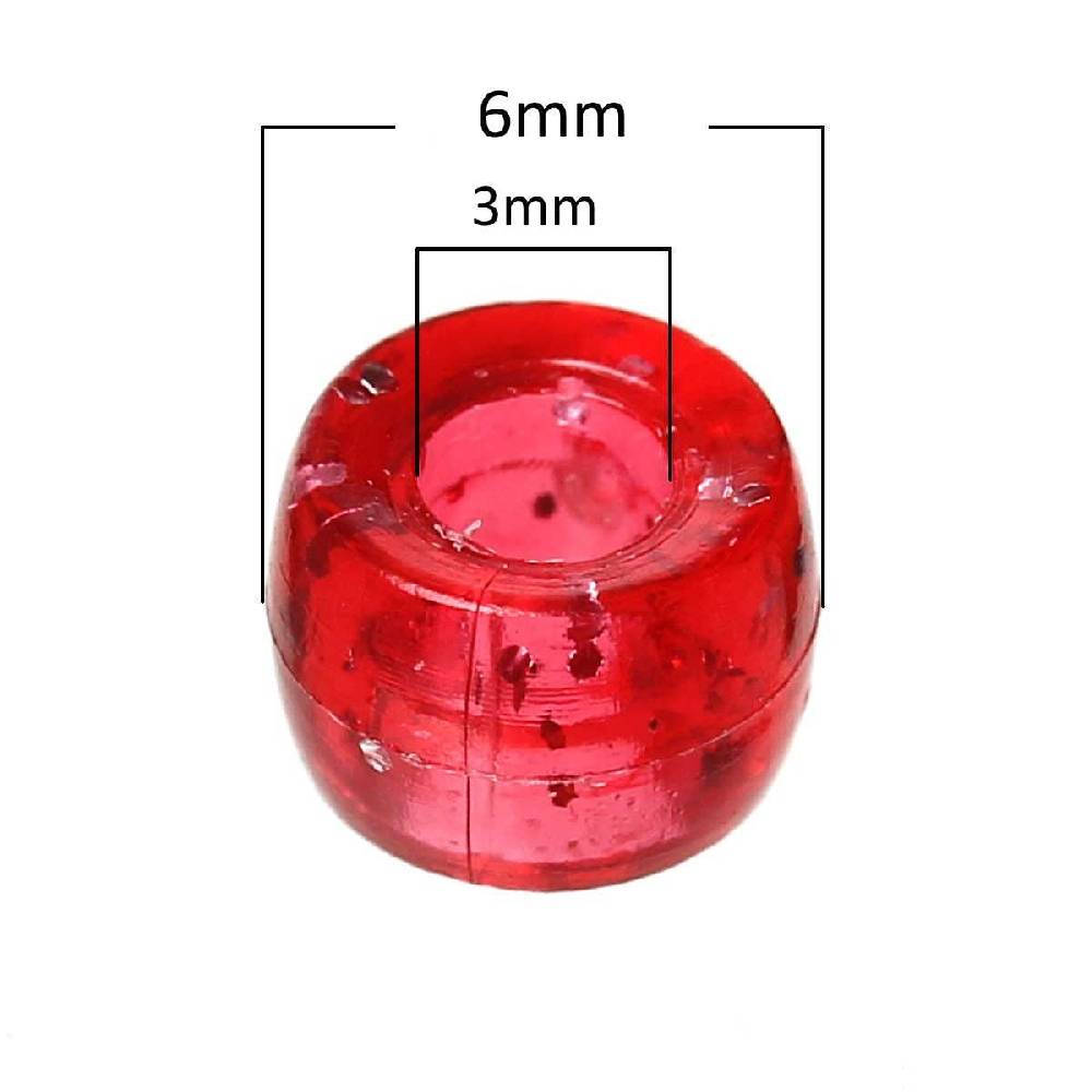 Sadingo Acrylperlen mit Glitzer | 1000 Stück, 6mm Exklusive Angebote