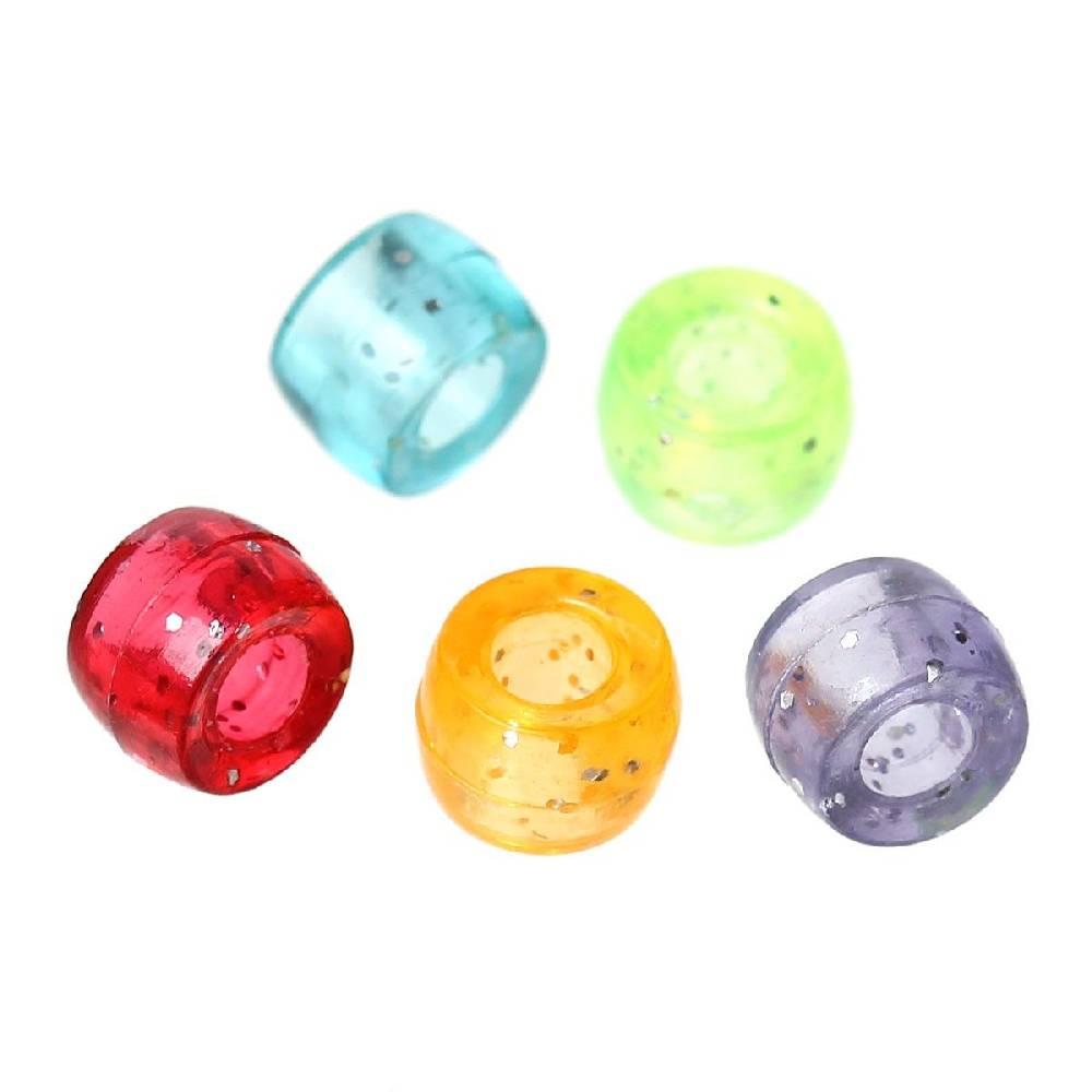 Sadingo Acrylperlen mit Glitzer | 1000 Stück, 6mm Exklusive Angebote