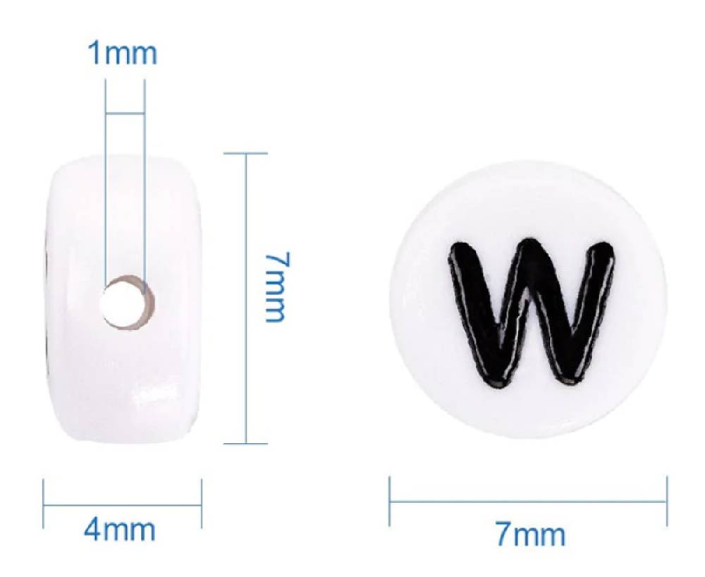 Sadingo Zahlenperlen, 7mm 500 Stück, Zahl nach Wahl Riesige Ersparnisse