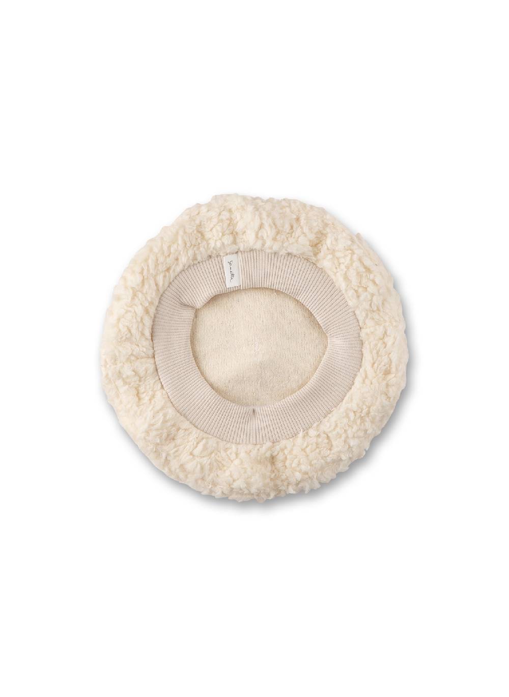 Sanetta Mütze Beige aus Teddy-Plüsch Meist gekauft