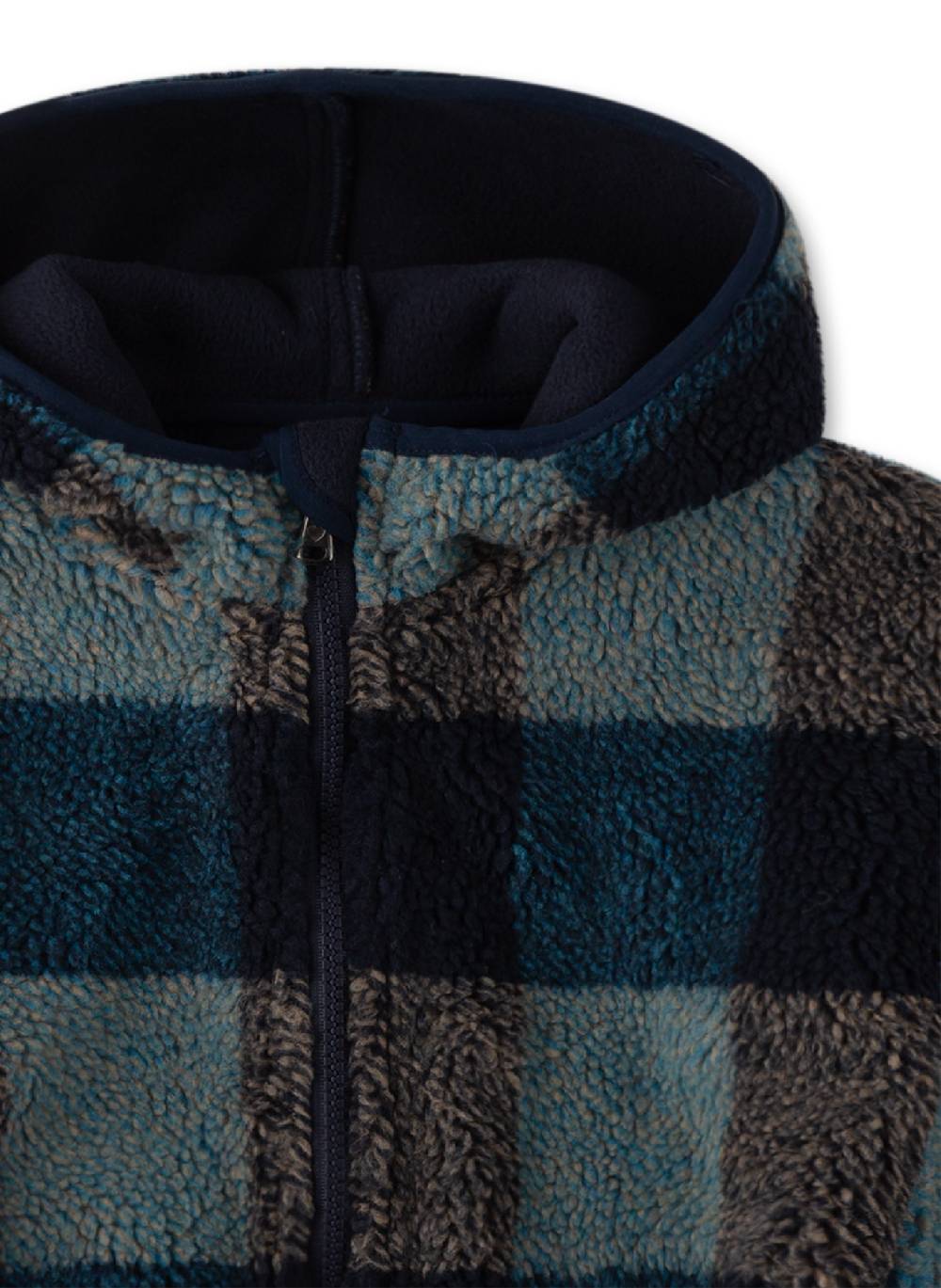 Sanetta Jungen-Jacke Blau aus Teddyplüsch Limitierter Zeitrabatt