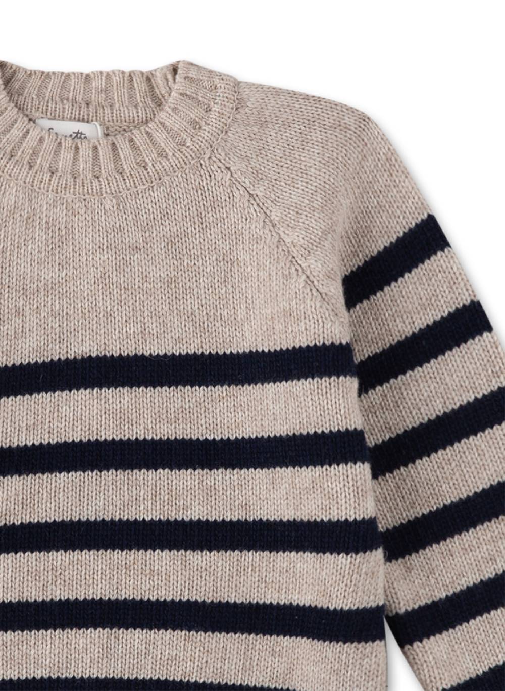 Sanetta Strick-Pullover Beige Sonderangebot