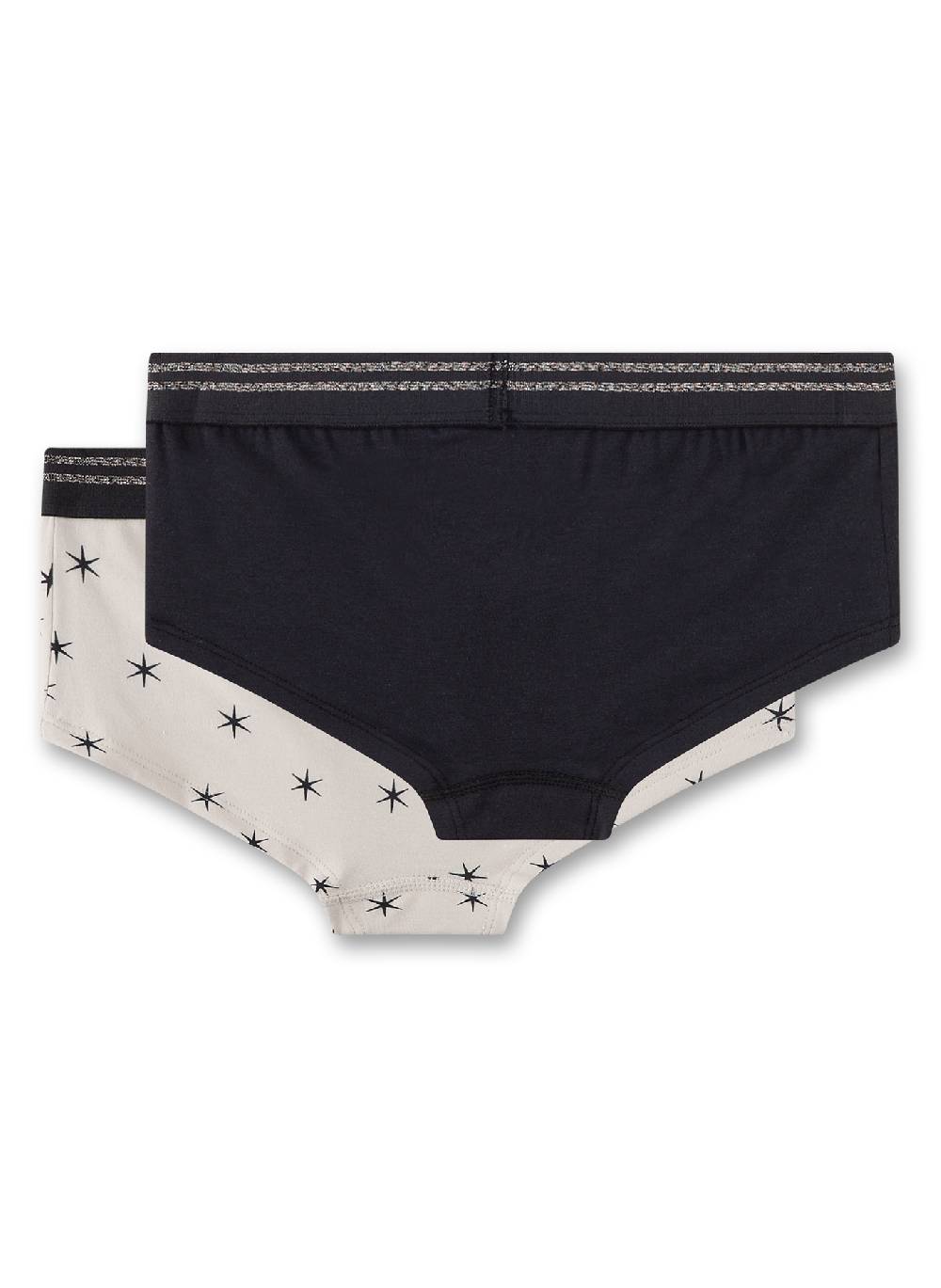 Sanetta Mädchen-Cutbriefs (Doppelpack) Off-White & Dunkelgrau Exklusivangebot