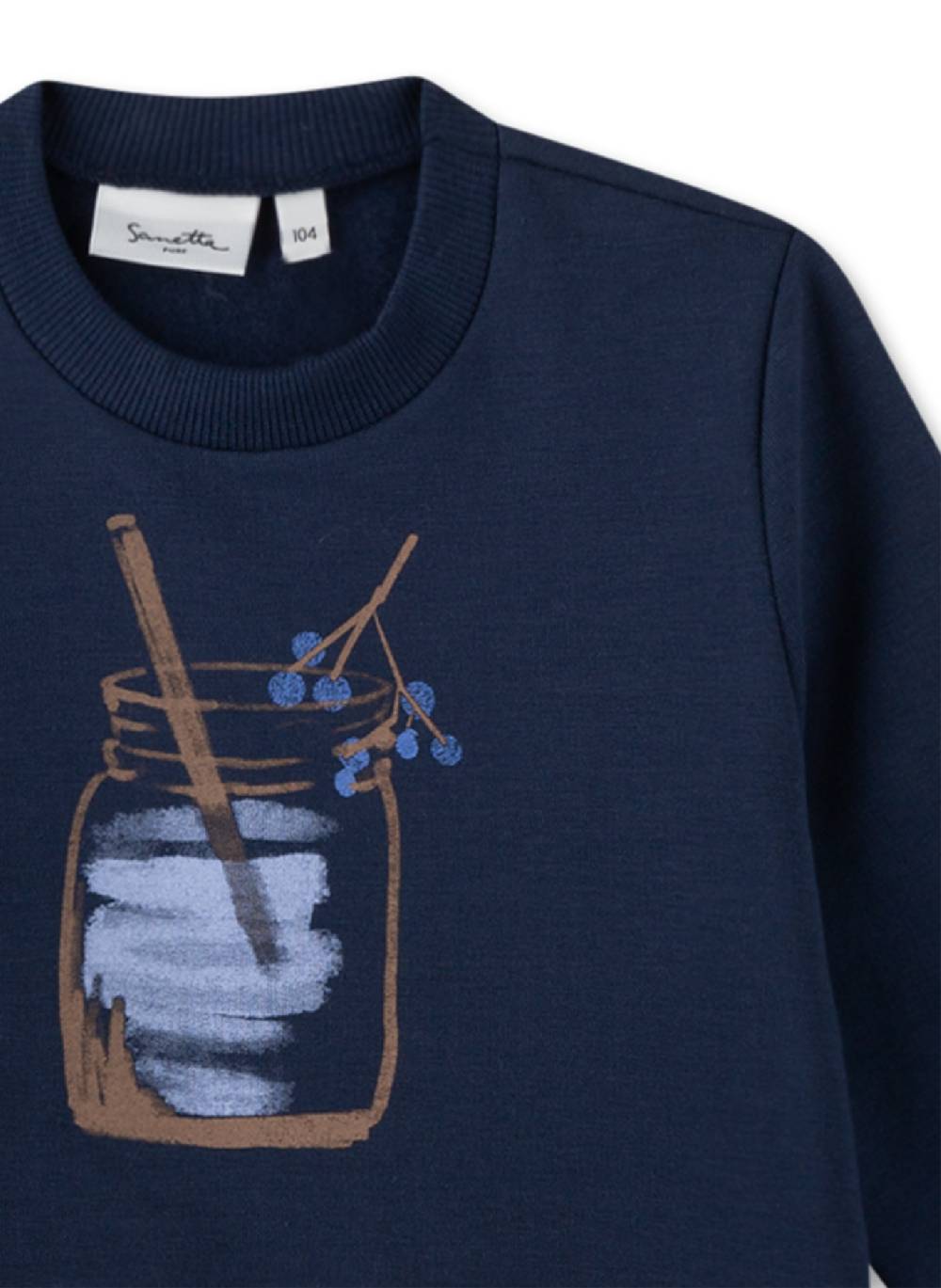 Sanetta Mädchen-Sweatshirt Dunkelblau Exklusive Angebote