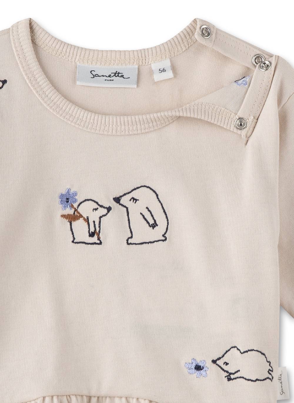 Sanetta Mädchen-Langarmshirt Off-White Blitzangebot