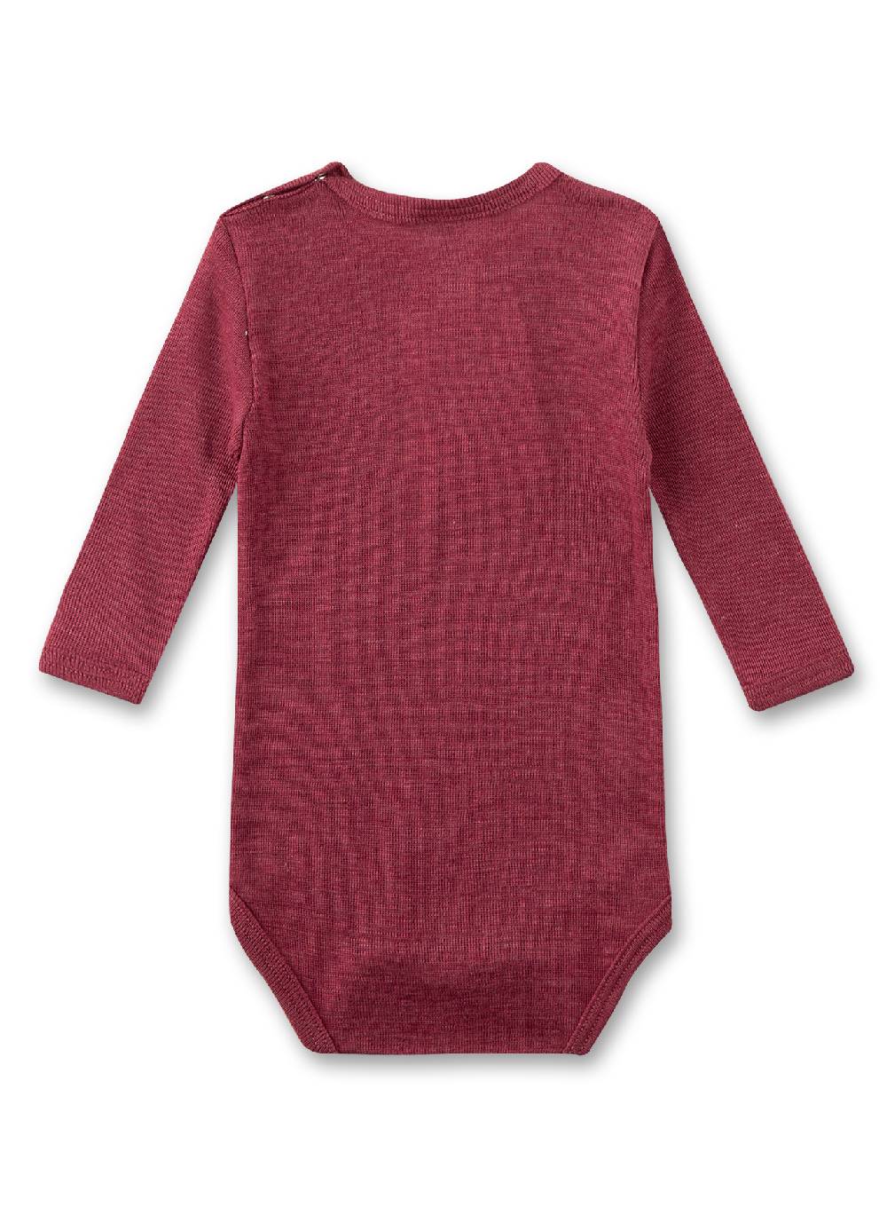 Sanetta Body langarm Rot aus Merino-Wolle & Seide Neuheiten