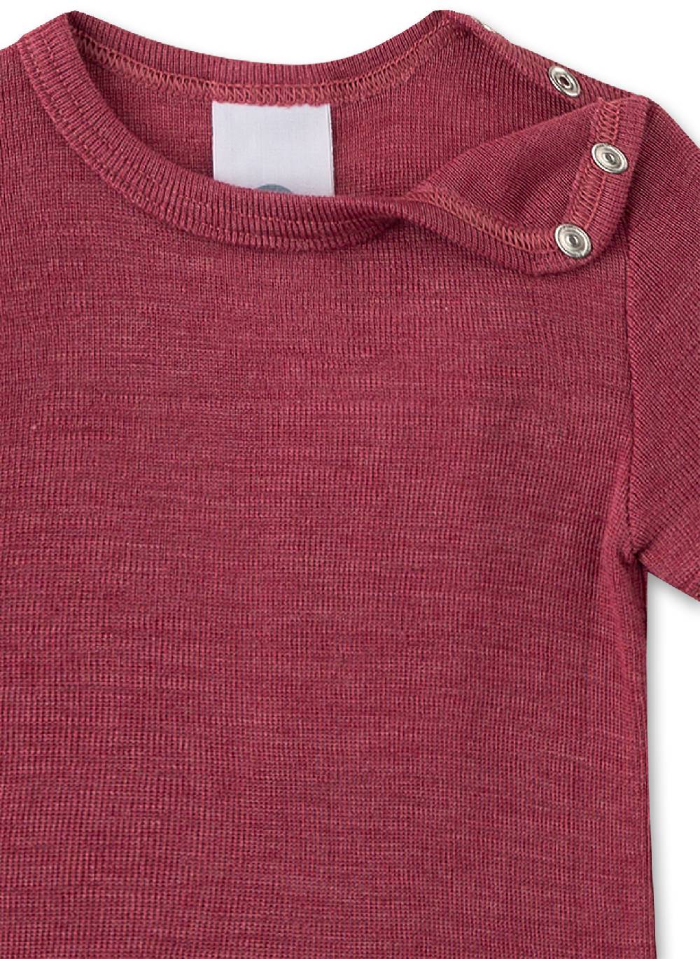 Sanetta Body kurzarm Pink aus Merinowolle & Seide Kostenlose Rückgabe