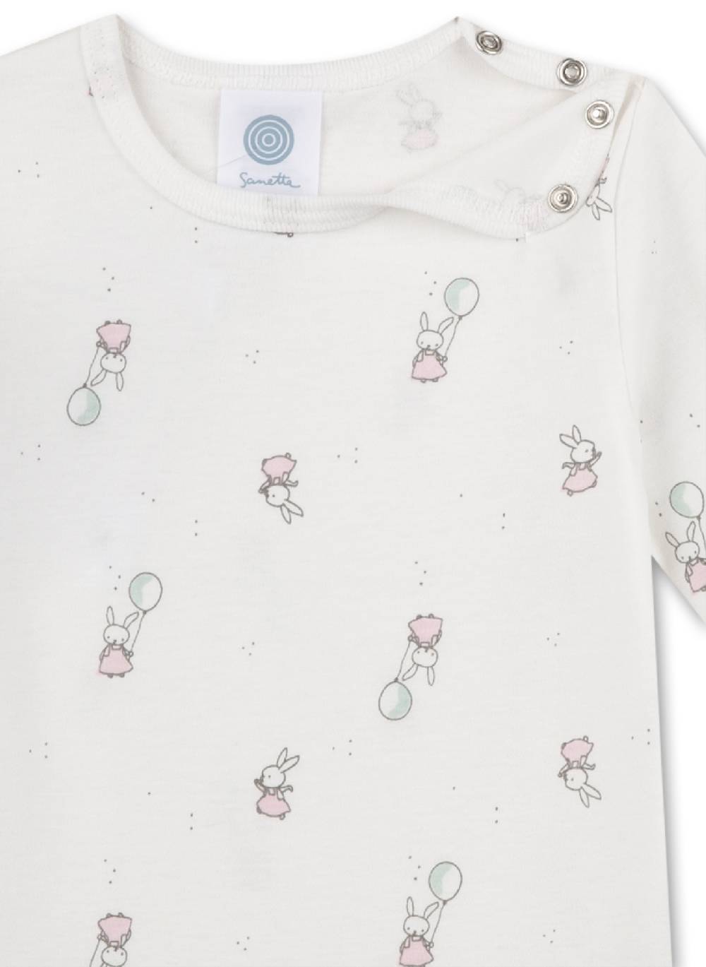 Sanetta Body langarm Off-White Bis zu 60% Rabatt
