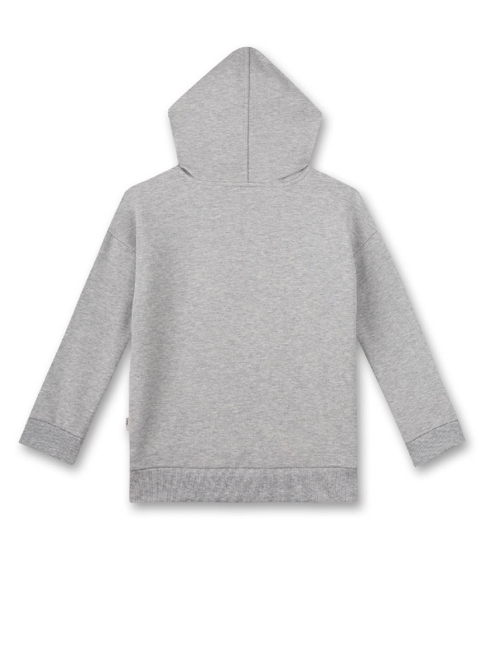 Sanetta Jungen-Sweatshirt Graumelange mit Kapuze Auslauf