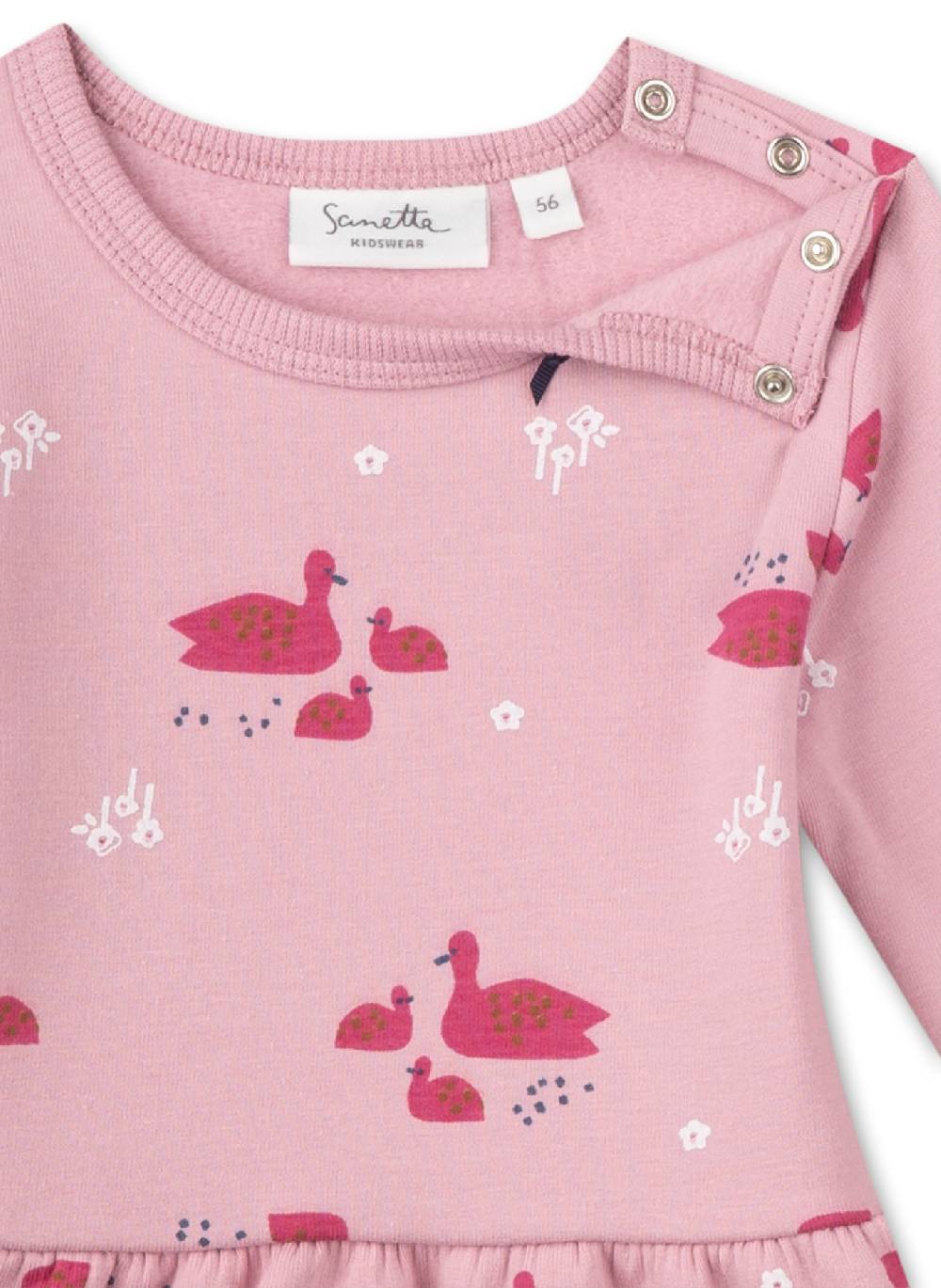 Sanetta Mädchen-Sweatkleid Rosa Günstiger Verkauf