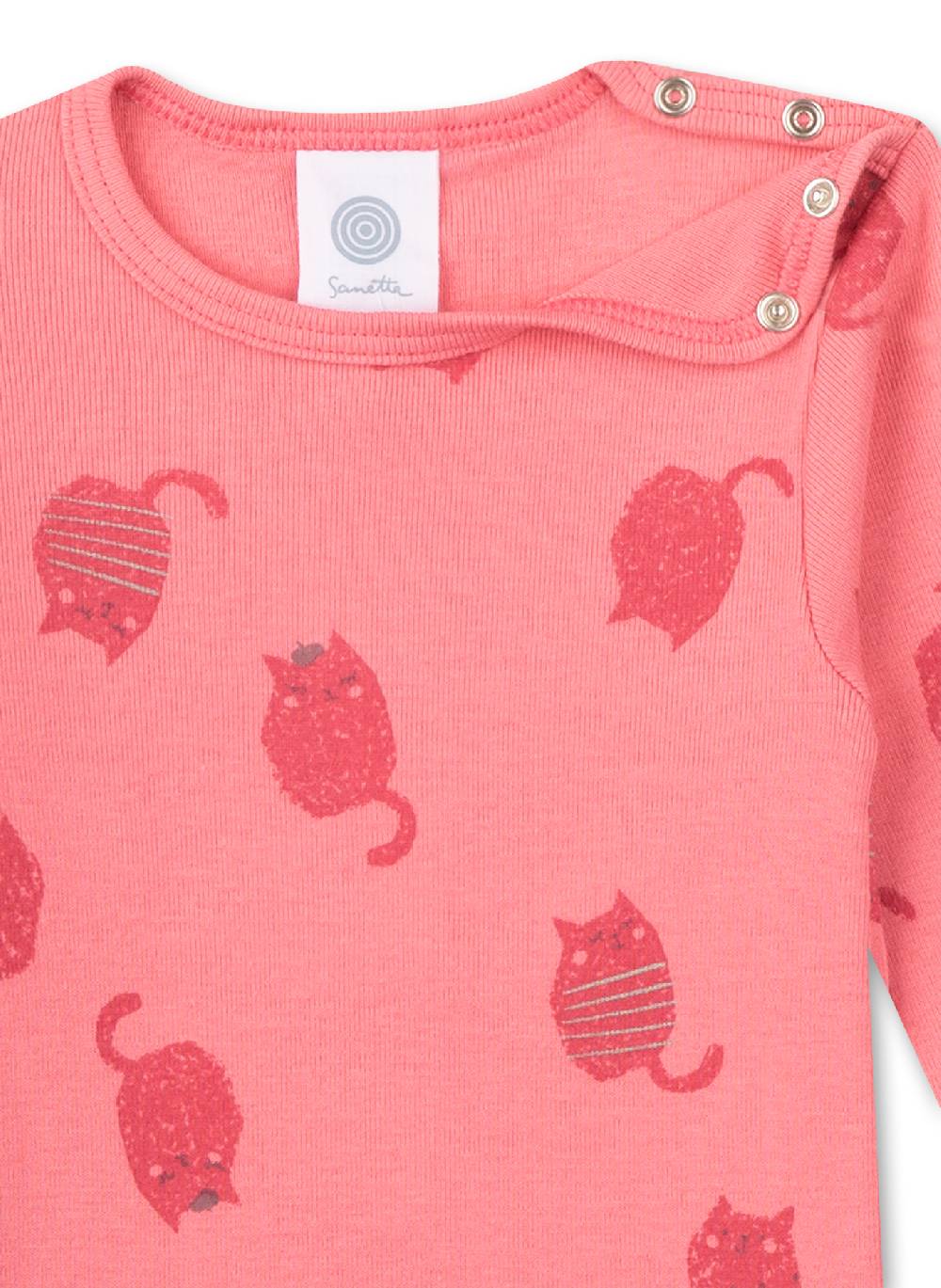Sanetta Body langarm Pink Fabrik Onlineshop
