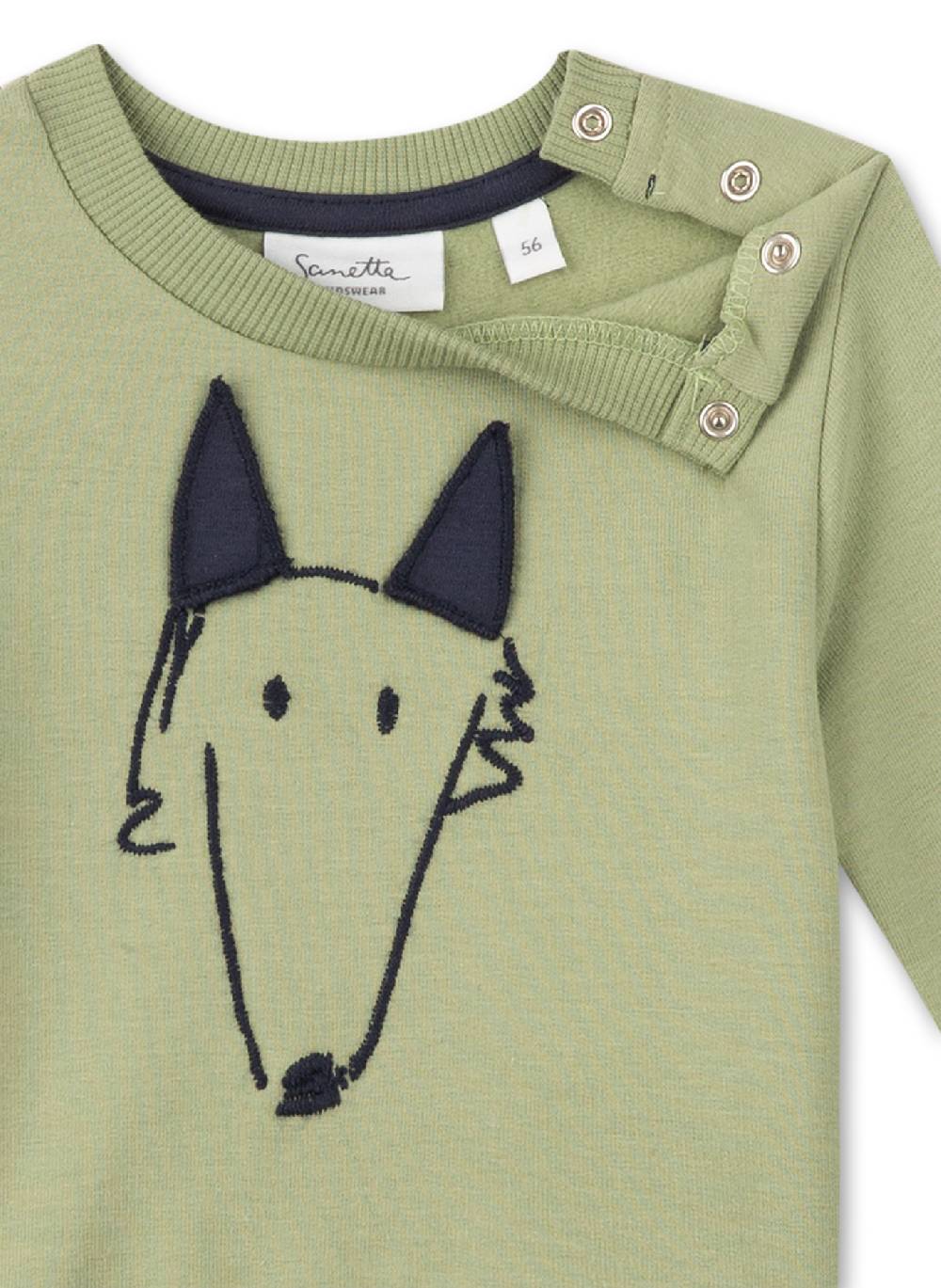 Sanetta Jungen-Sweatshirt Grün Black Friday