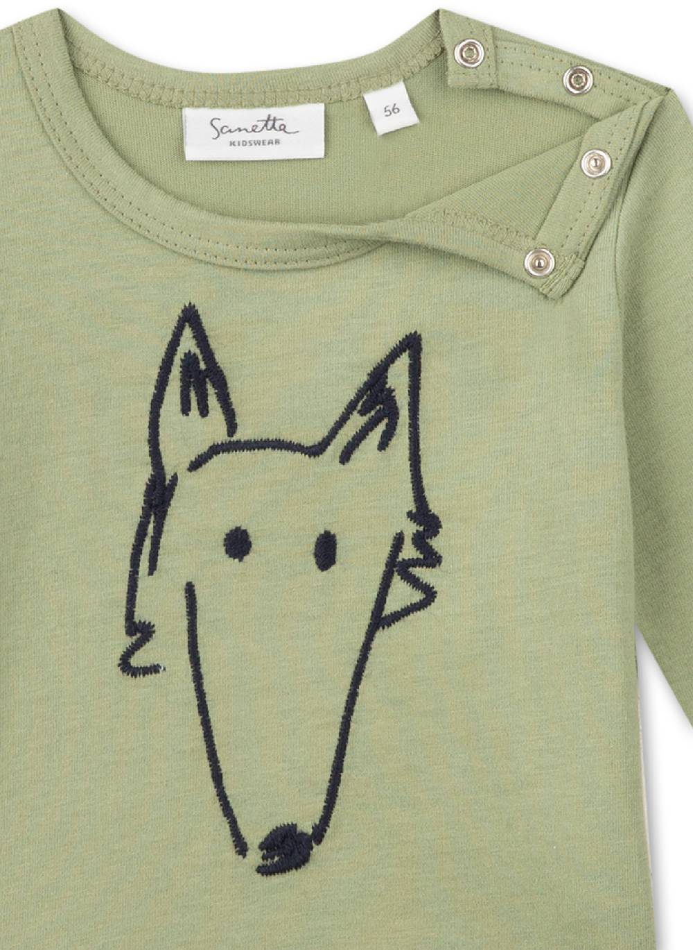 Sanetta Jungen-Langarmshirt Grün Cyber Monday
