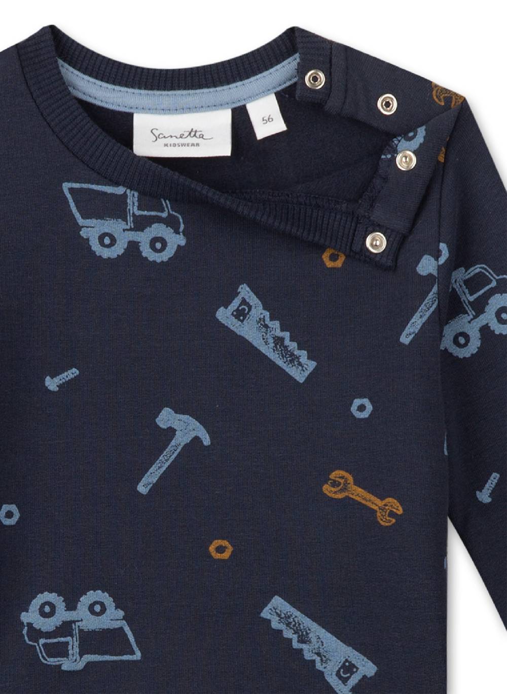 Sanetta Jungen-Sweatshirt Dunkelblau Neueste Mode