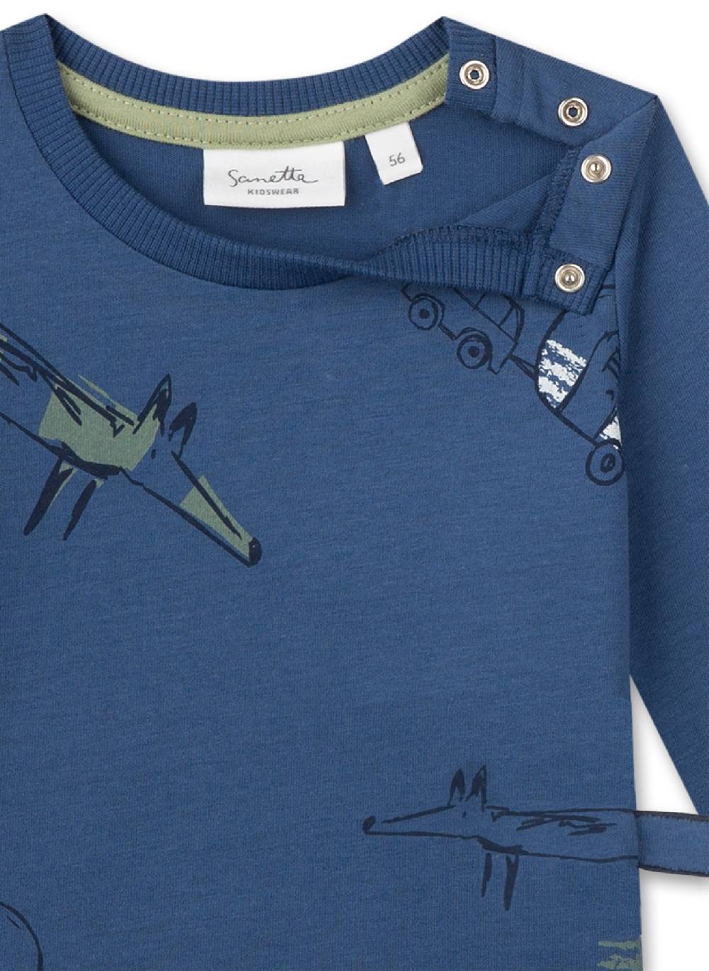 Sanetta Jungen-Langarmshirt Blau Super Sparpreis