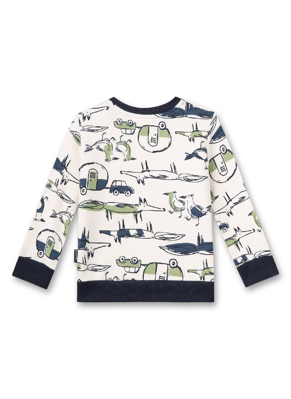 Sanetta Jungen-Sweathsirt Off-White Letzte 2 Tage