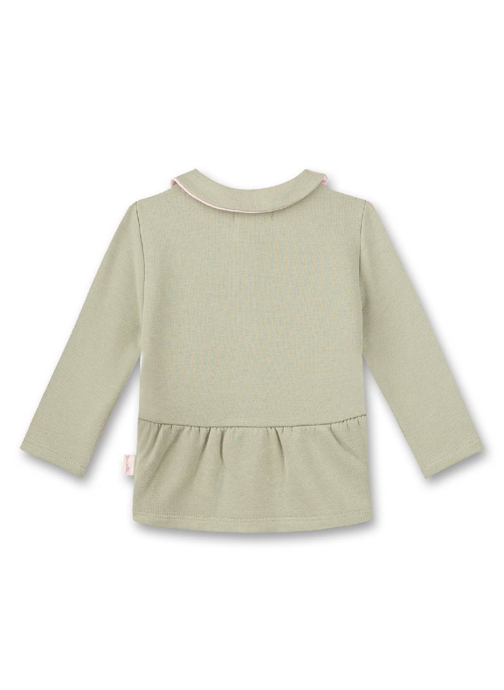 Sanetta Mädchen-Sweatjacke Grün mit Kragen Im Verkauf
