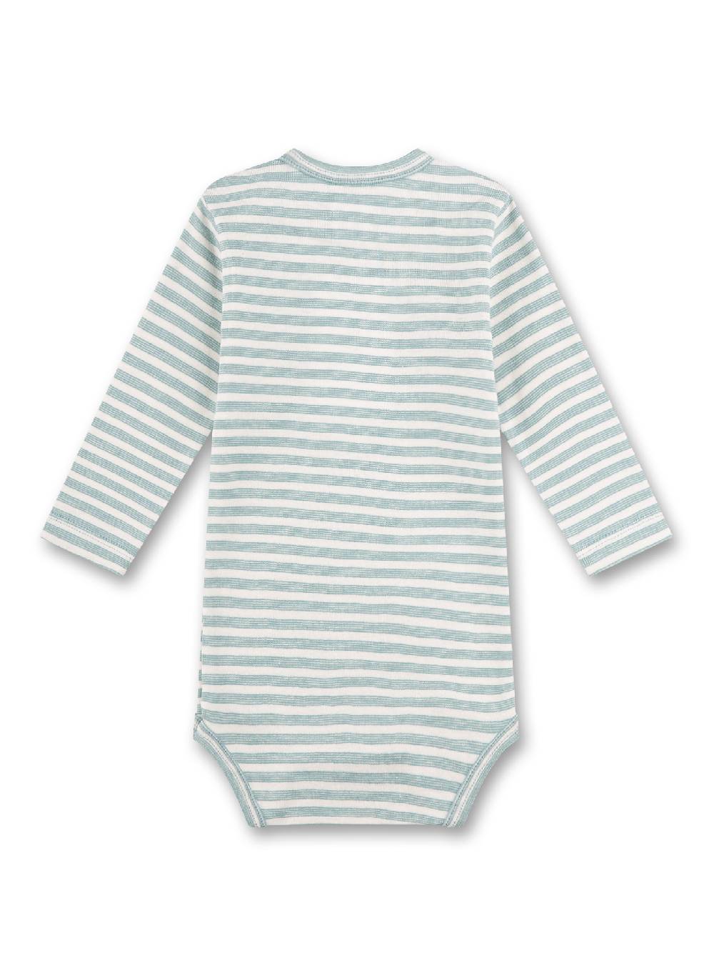 Sanetta Baby-Body langarm Blau Rabatt