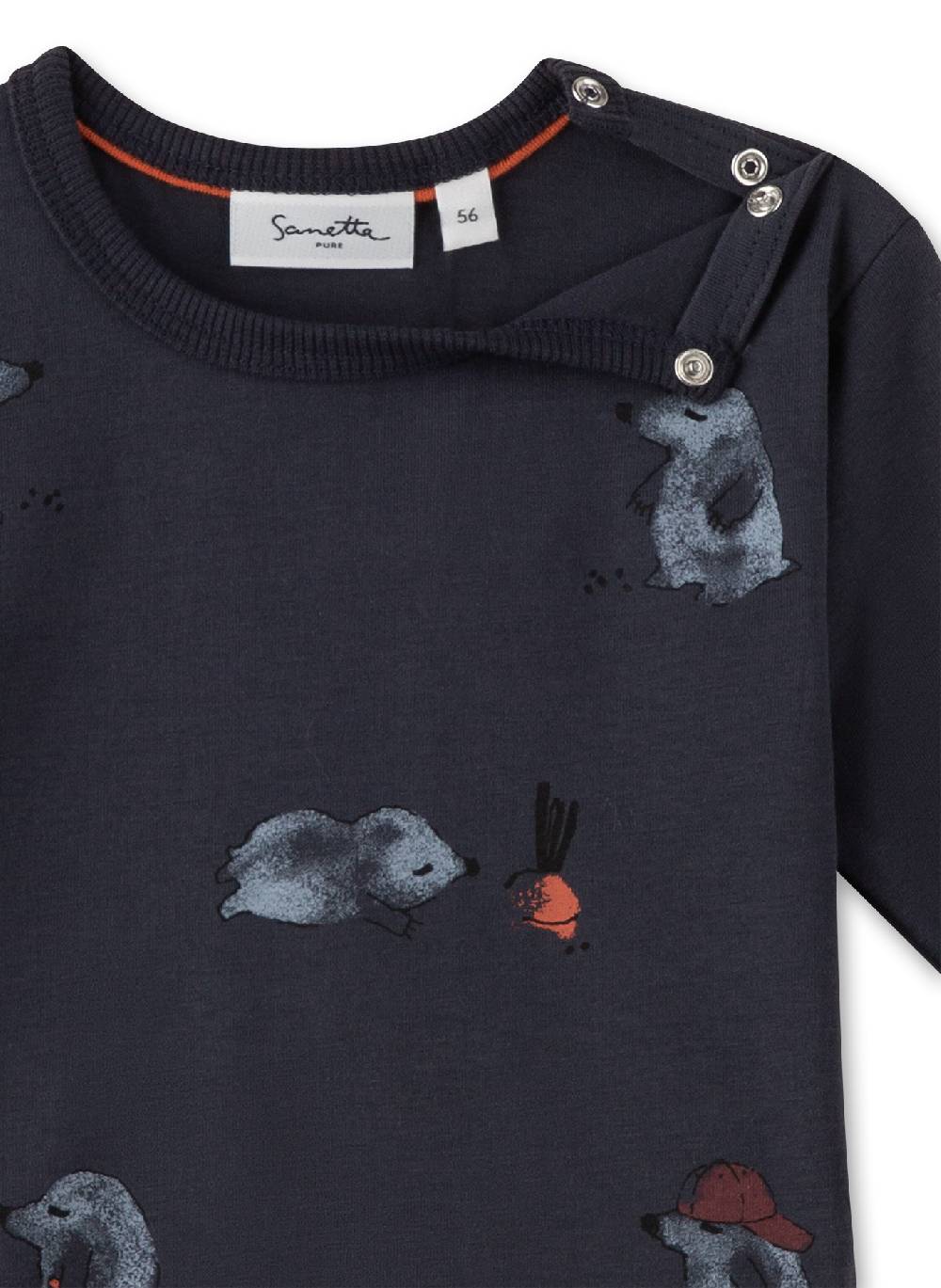 Sanetta Jungen-Langarmshirt Blau Flash Sale