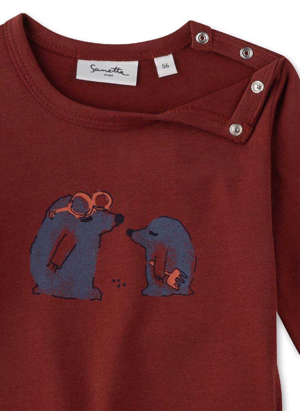 Sanetta Jungen-Langarmshirt Rot Große Rabatte