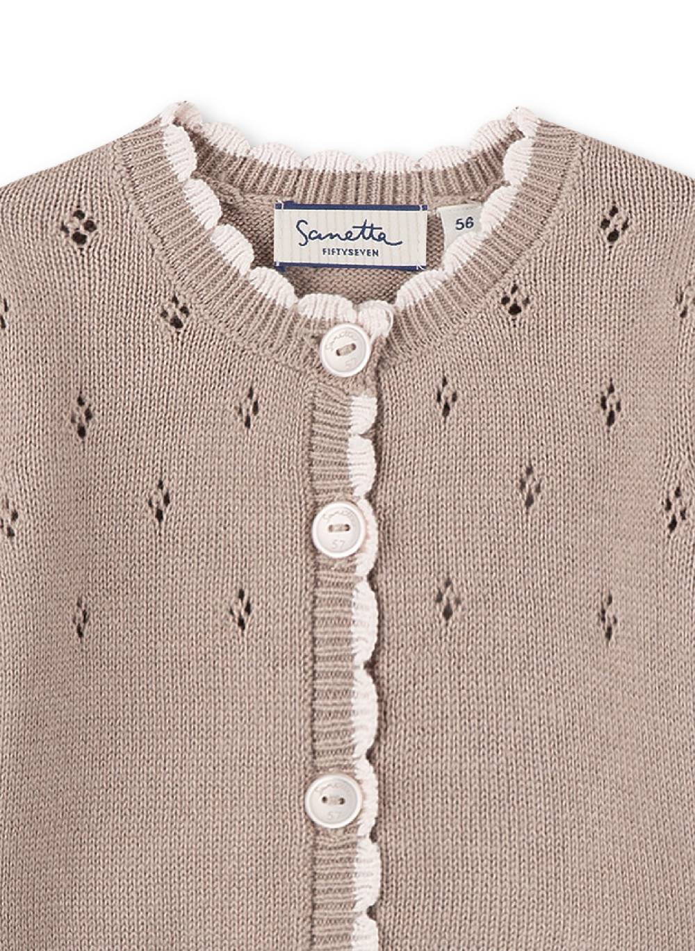 Sanetta Mädchen-Cardigan Braun Lovely Teddy Letzter Tag