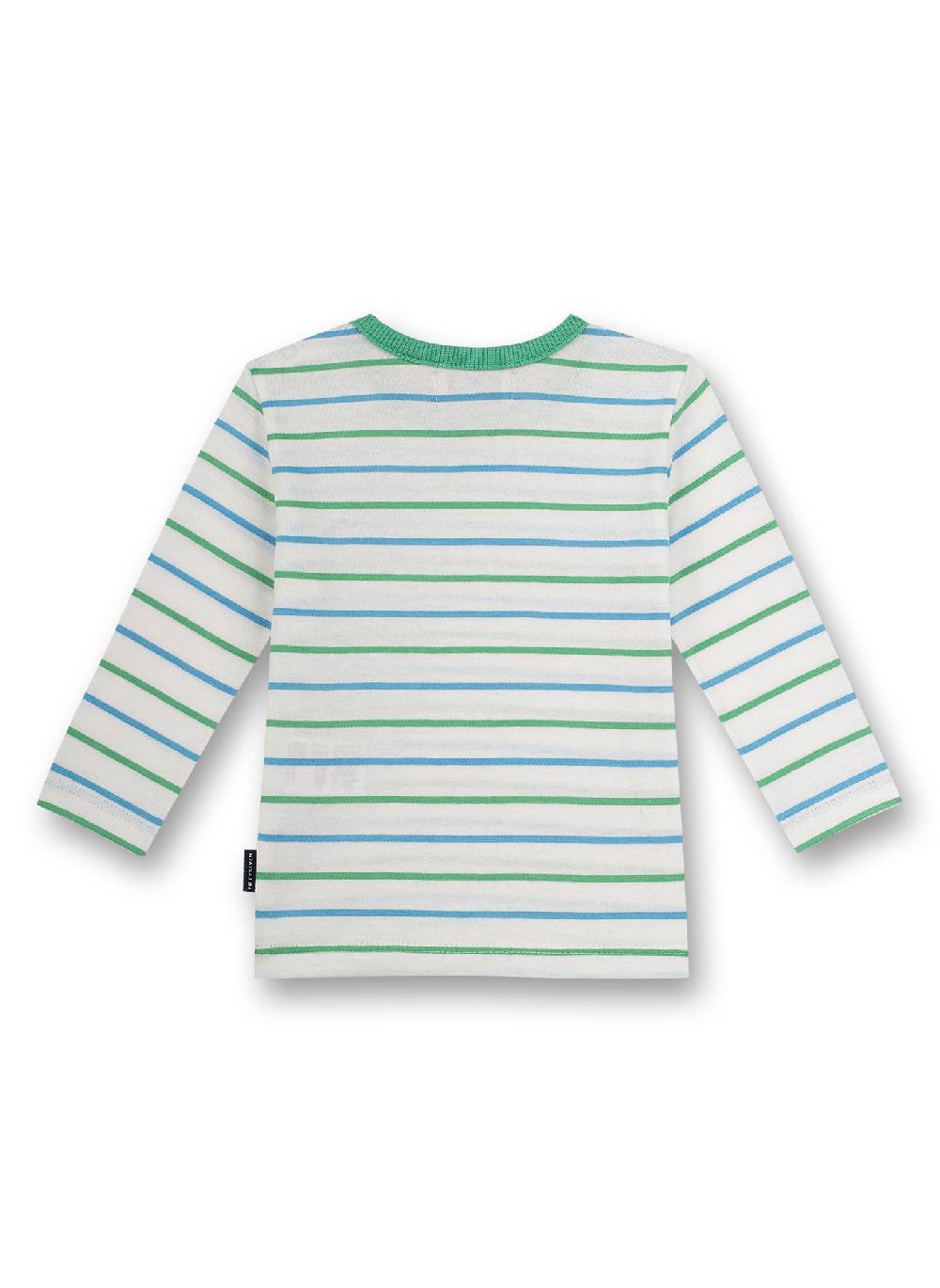 Sanetta Jungen-Shirt langarm Off-White Ringel Little Whale Vierteljährliche Förderung